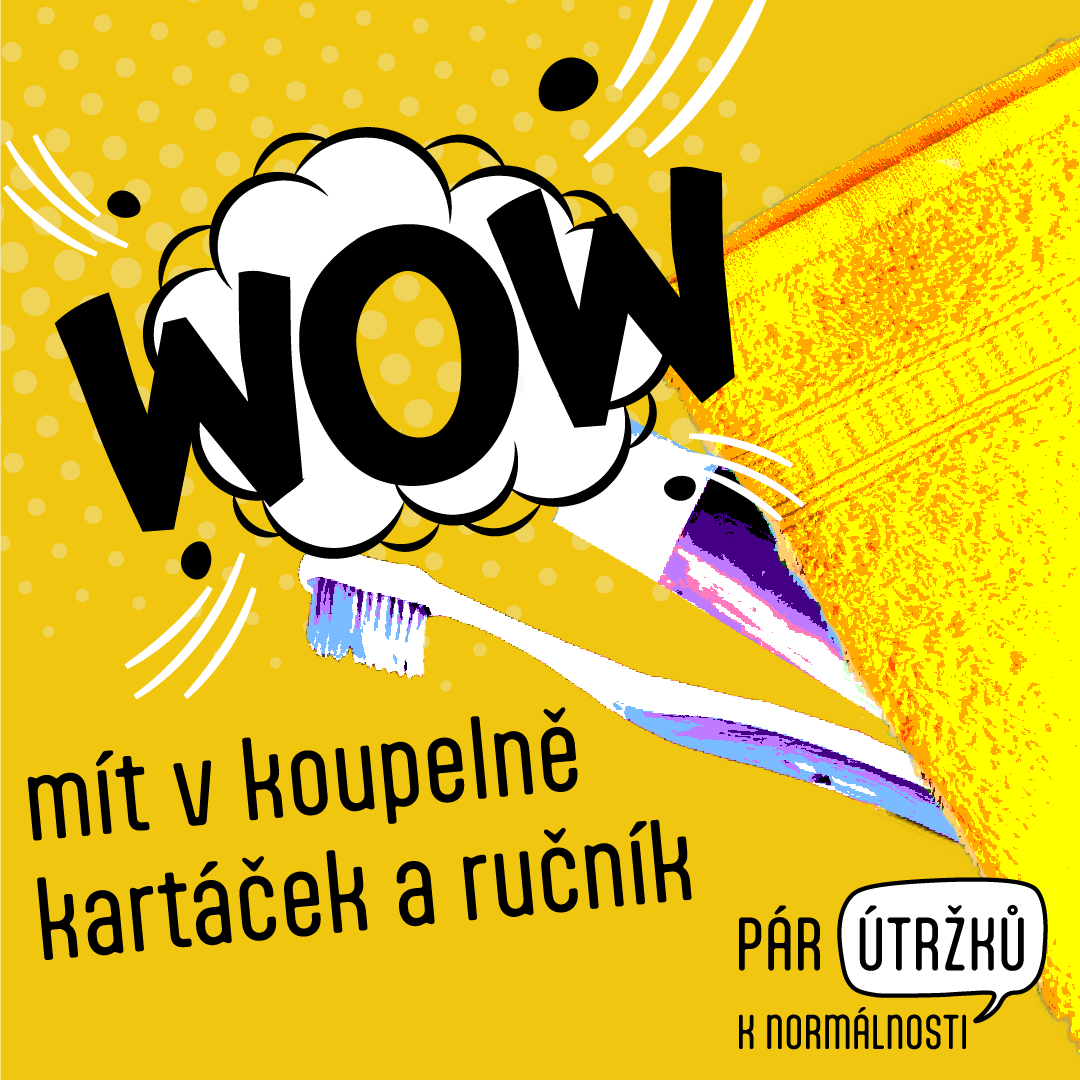 WOW mít v koupelně kartáček a ručník